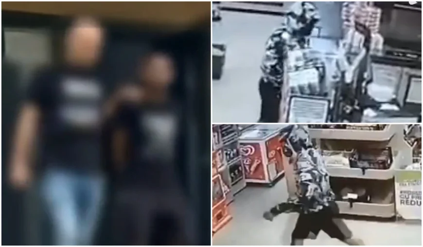 Tânăr mascat, înarmat cu o șurubelniță, a încercat să jefuiască un magazin din Sector 3. Momentul, filmat