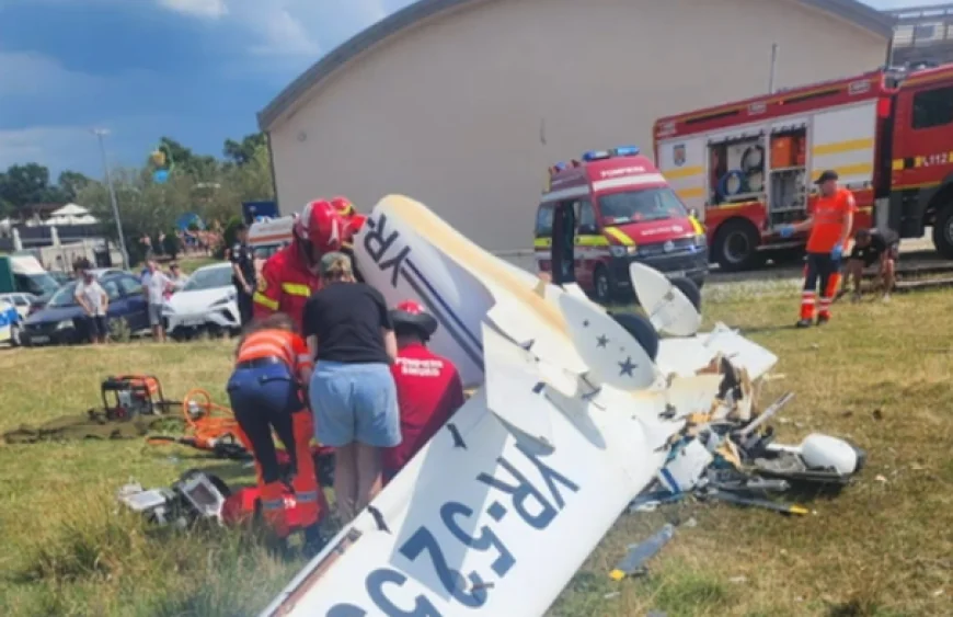 Un avion cu două persoane la bord s-a prăbușit la Orăștie. Pilotul a murit