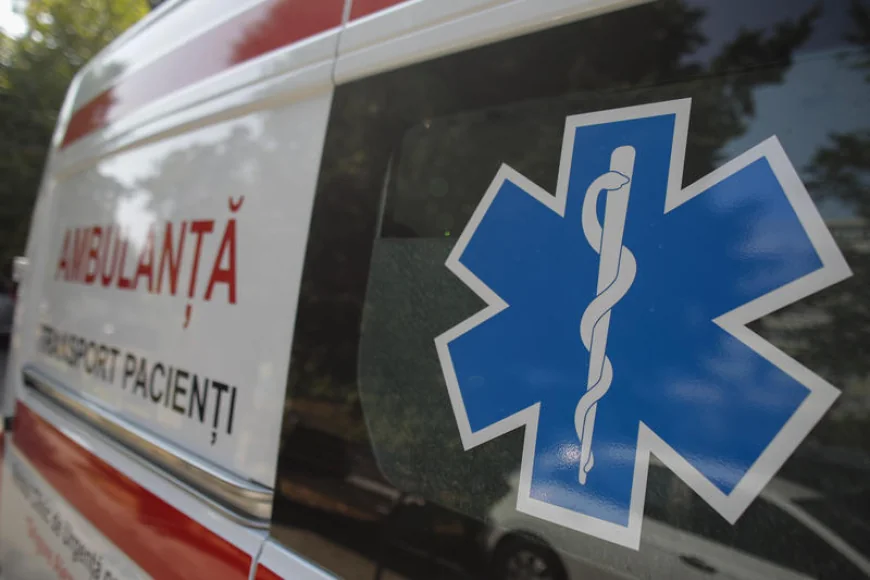 O maşină a ricoşat într-o benzinărie, unde a lovit o butelie GPL, după ce s-a ciocnit cu o autoutilitară pe DN 11