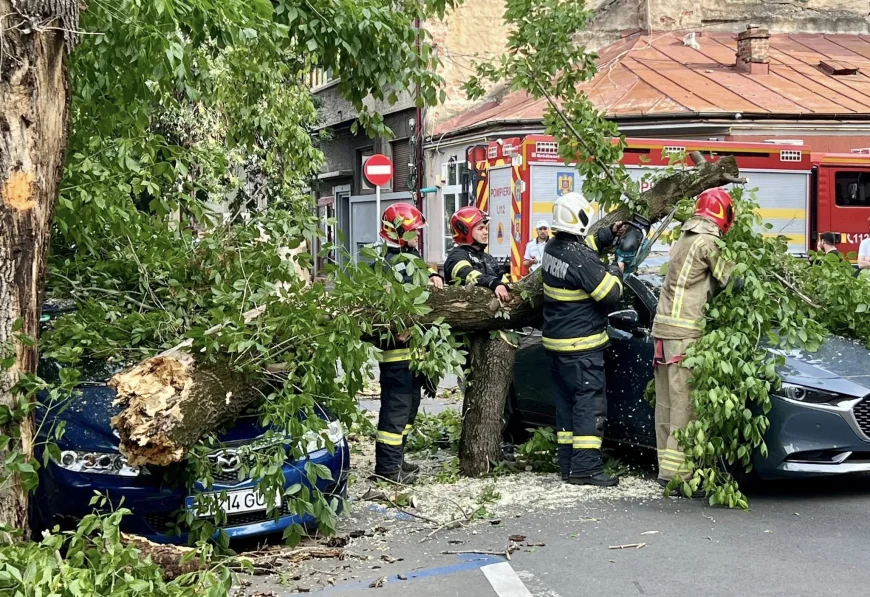 Urmările vijeliei puternice de joi: Pagube în 60 de localităţi din 14 judeţe şi în Bucureşti