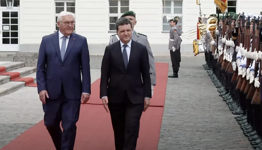 Nicuşor Dan, vizită oficială în Germania. Șeful statului este primit de președintele german Frank-Walter Steinmeier