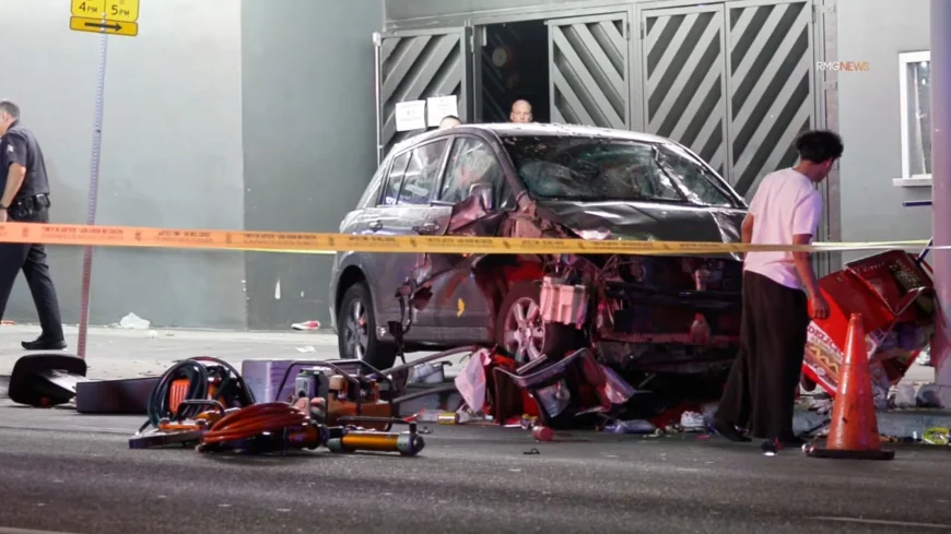 Cel puțin 30 de răniți, după ce o mașină a intrat într-o mulțime în Los Angeles. Incidentul a avut loc în zona unei săli de concerte