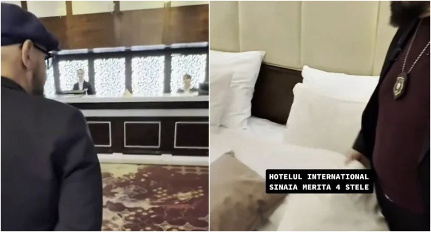 Imagini de la vizita lui Piedone la hotelul din Sinaia. „Aici aveți hotel de 200 de stele”. Procurorii DNA îl suspectează că anunțase inspecția ANPC